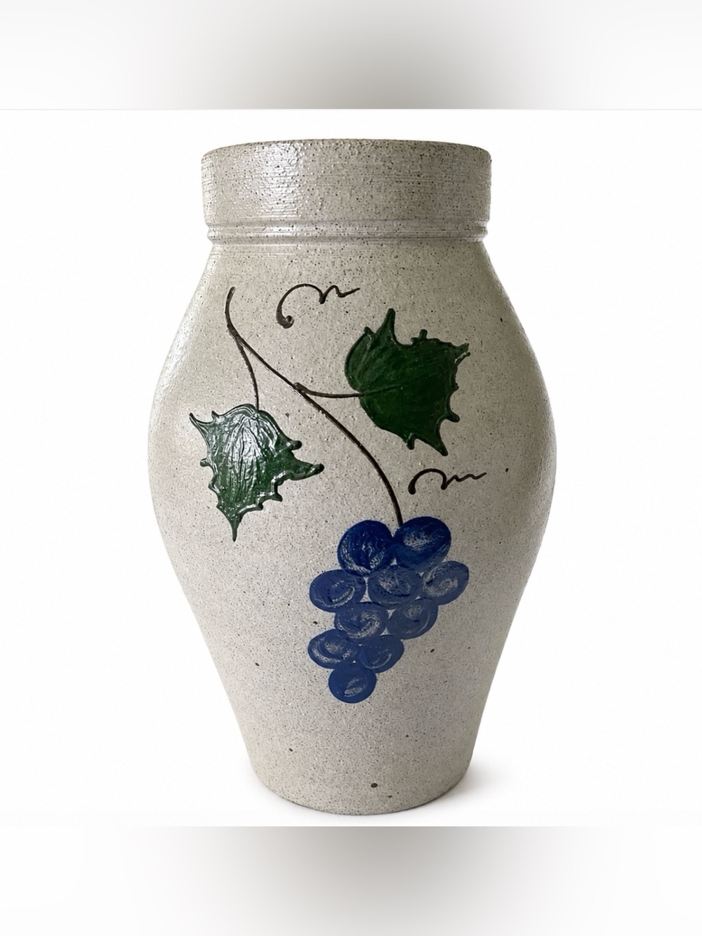 Rockdale Union Pottery Vase Anniversary Collectors Edition Salt Glazed Grape - Picture 3 of 9